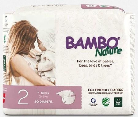 jenama pampers bambo nature