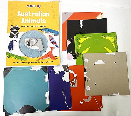 buku origami kanak-kanak australian animal origami
